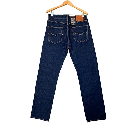 Levis 501 93 Straight 93 Droit Mens Jeans 32x32 Blue Classic Stretch NWT - Picture 5 of 5